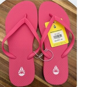 Women's Size 5/6 Pink Flip Flop Sandals EVA Thong Beach Shoes New